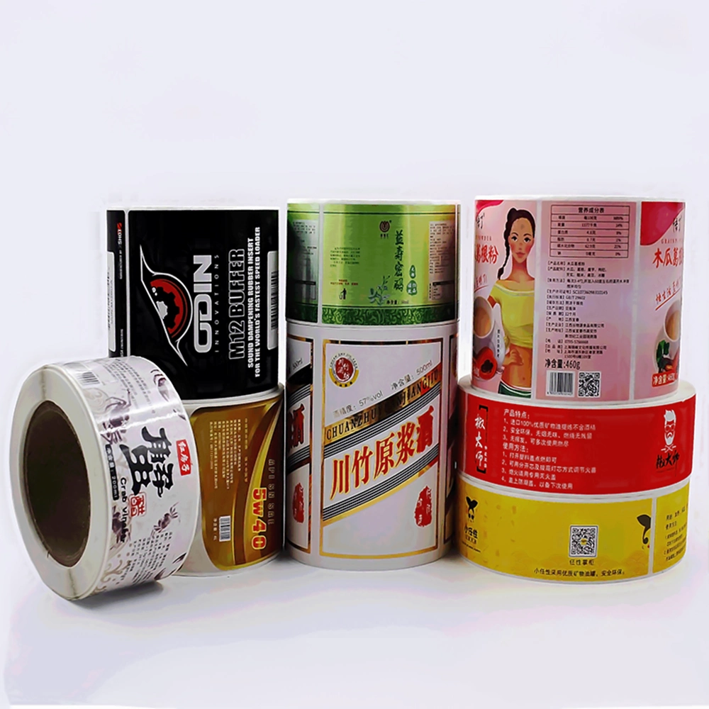 Exquisite Design Four Colors CYMK Digital Printing Adhesive Roll Labels