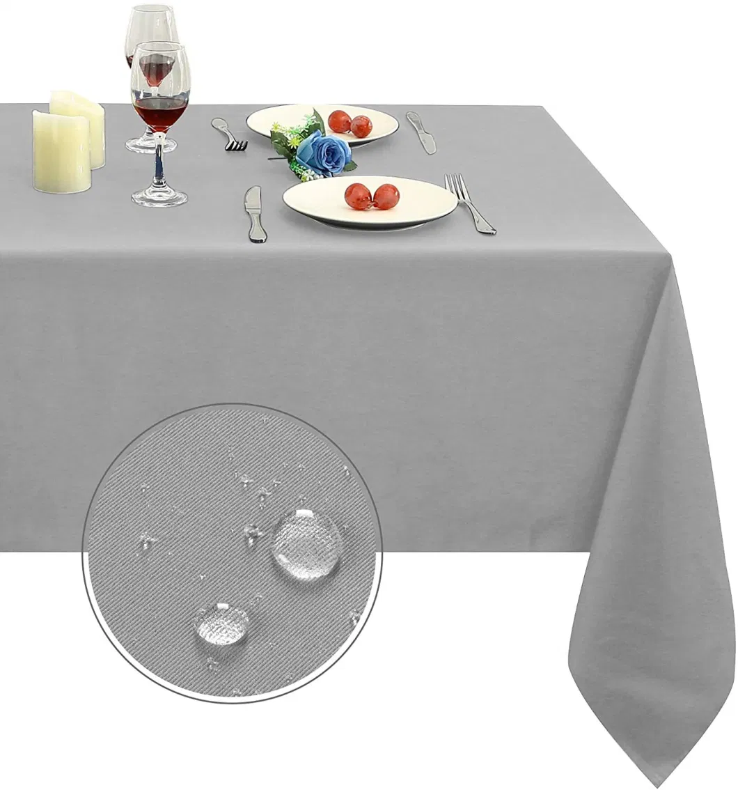 Oil-Proof Spill-Proof and Water Resistance Microfiber Tablecloth