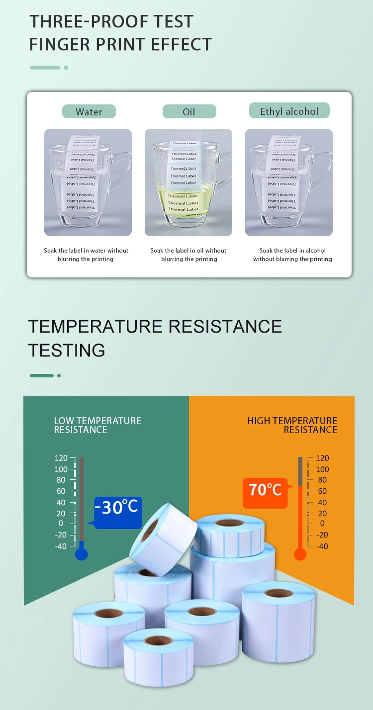 Factory Direct Customized Thermal Adhesivebarcode Sticker Label