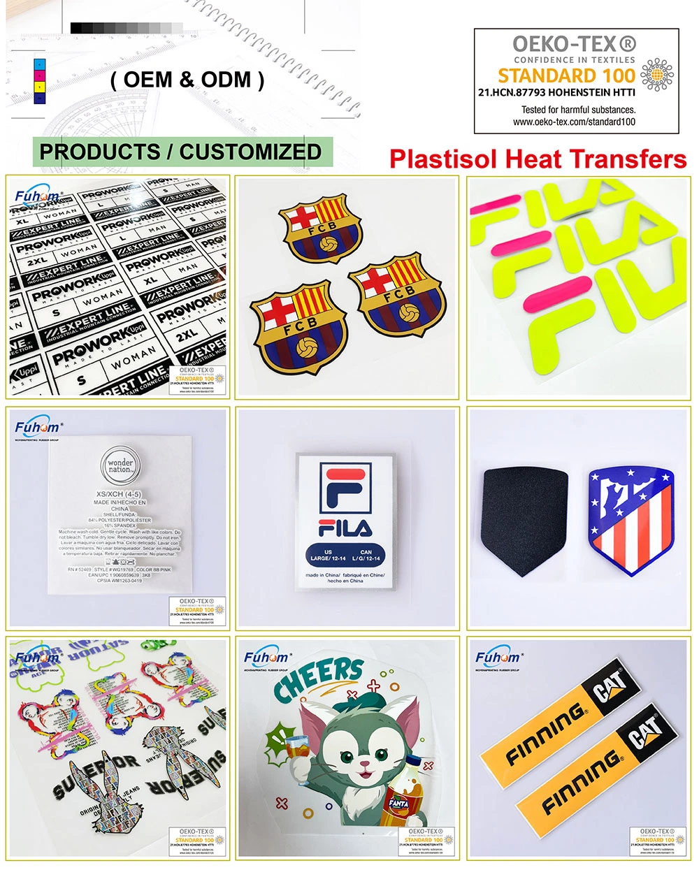 Custom Iron-on Security Anti-Counterfeiting Hologram Silicone Heat Transfer Patch Labels for Clothing