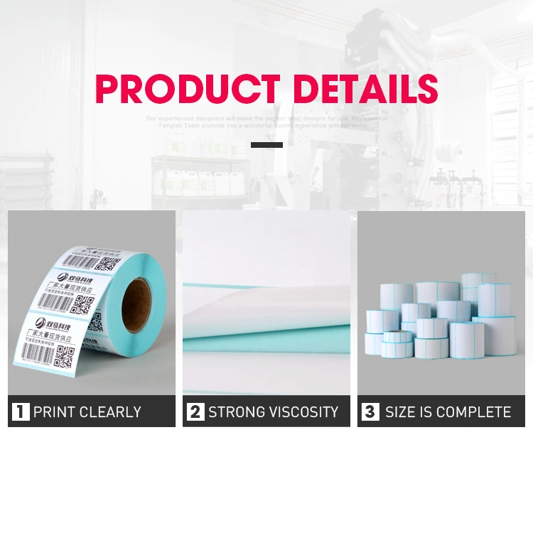 High Quality Top Coated Direct Thermal Paper Fs- 80 GSM Liner-60 GSM White Glassine Jumbo Paper