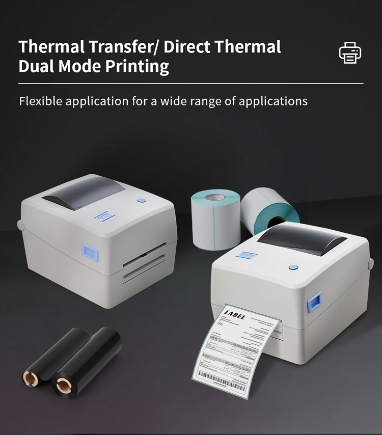 Xprinter XP-TT424B Thermal Transfer Printer Direct Thermal Label Printer With USB