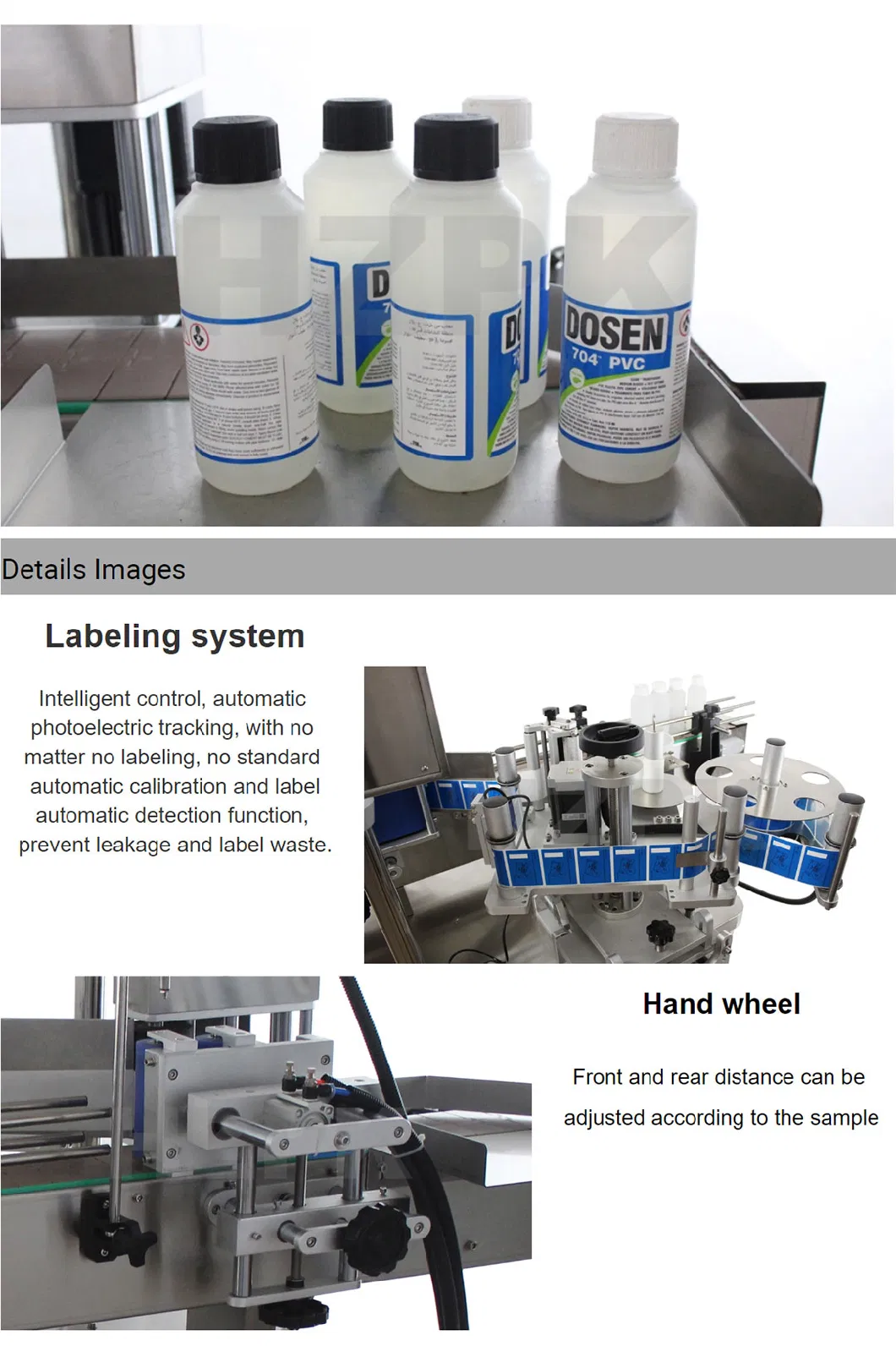 Hzpk Arlm-160b Packaging Full Label Printing Digital Labeling Machine Jar