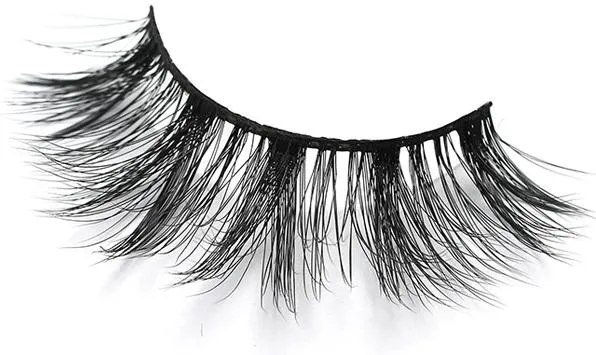 185A Private Label 100% Real Mink 3D 25mm Messy Volume Fluffy Long Mink Lash Drama Soft Band Eyelashes