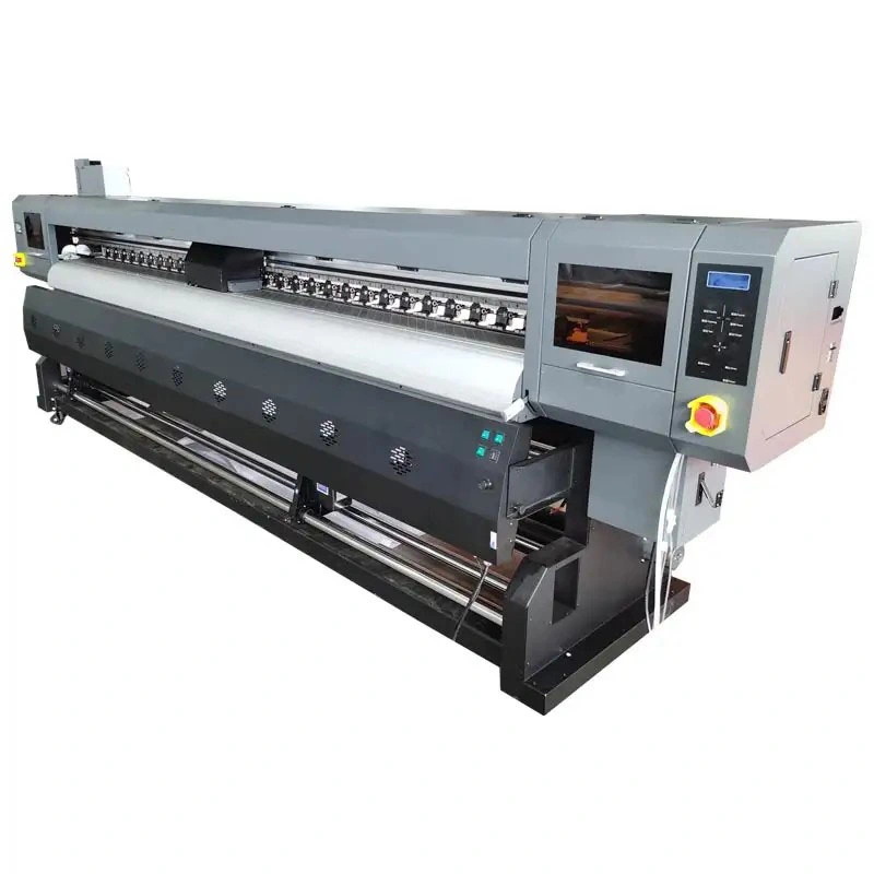 3.2m Digital Flex Printing Machine Hoson Program Four XP600/I3200 Banner Vinyl Sticker Canvas Eco Solvent Printer