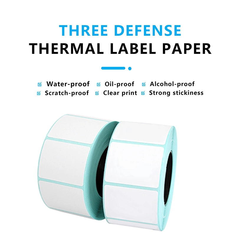 Factory Direct 4X6 100X150mm Adhesive Transfer Thermal Label Sticker Roll Custom Shipping Logistics Waybill Label