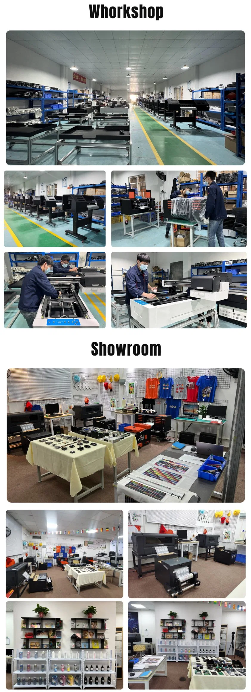 Udefine Inkjet Digital Label Rotary Printing Machine Multi Color Cmyk+W+V Large Format UV LED Flatbed Printer