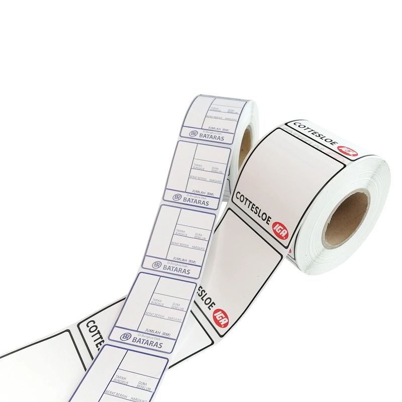 Adhesive Thermal Transfer Direct Thermal Label Waterproof Label Custom Design