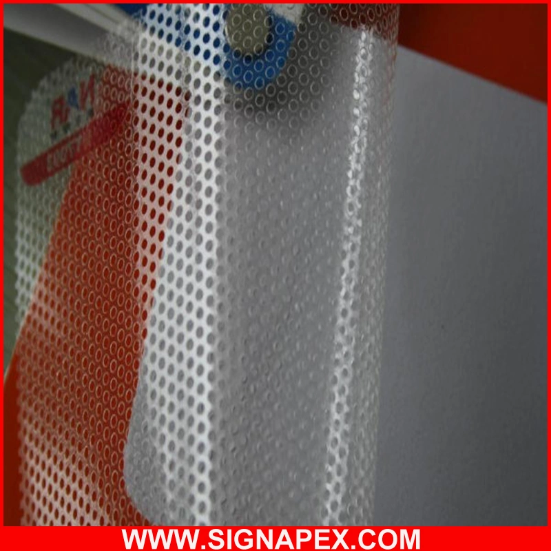 Digital Printing One Way Vision Perforated Vinyl Sticker See Through