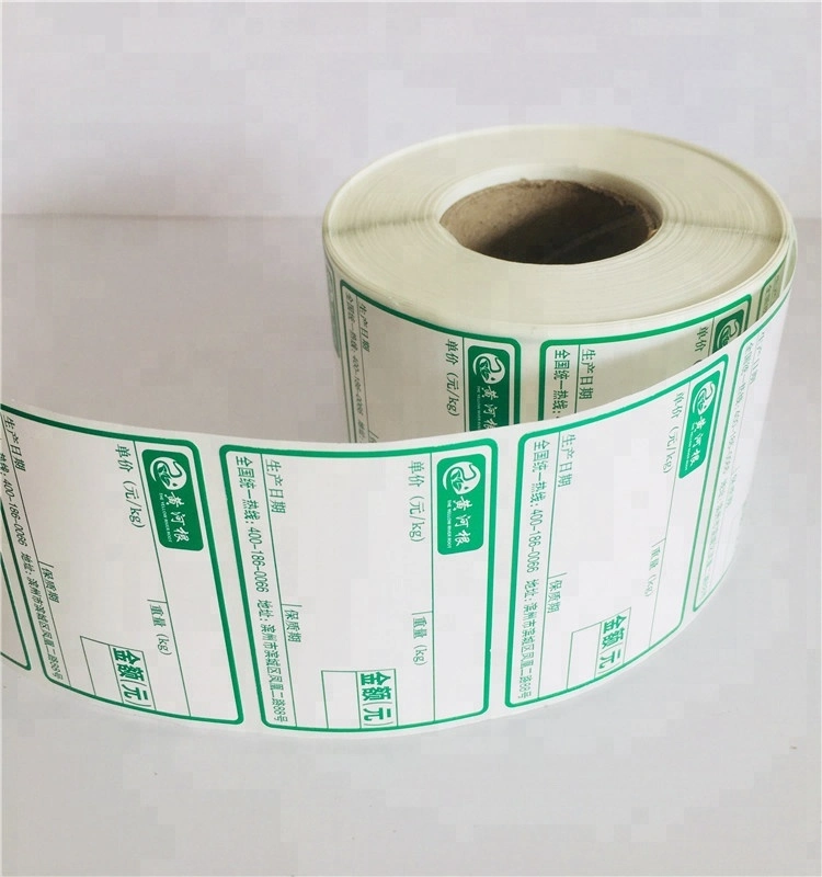 Customized Direct Thermal Label Sticker and Thermal Transfer Sticker Label for Zebra Printer