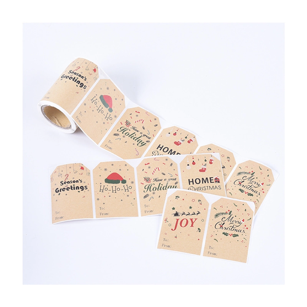 Exquisite Festival Gift Present Packaging Self Adhesive Label for Decoration
