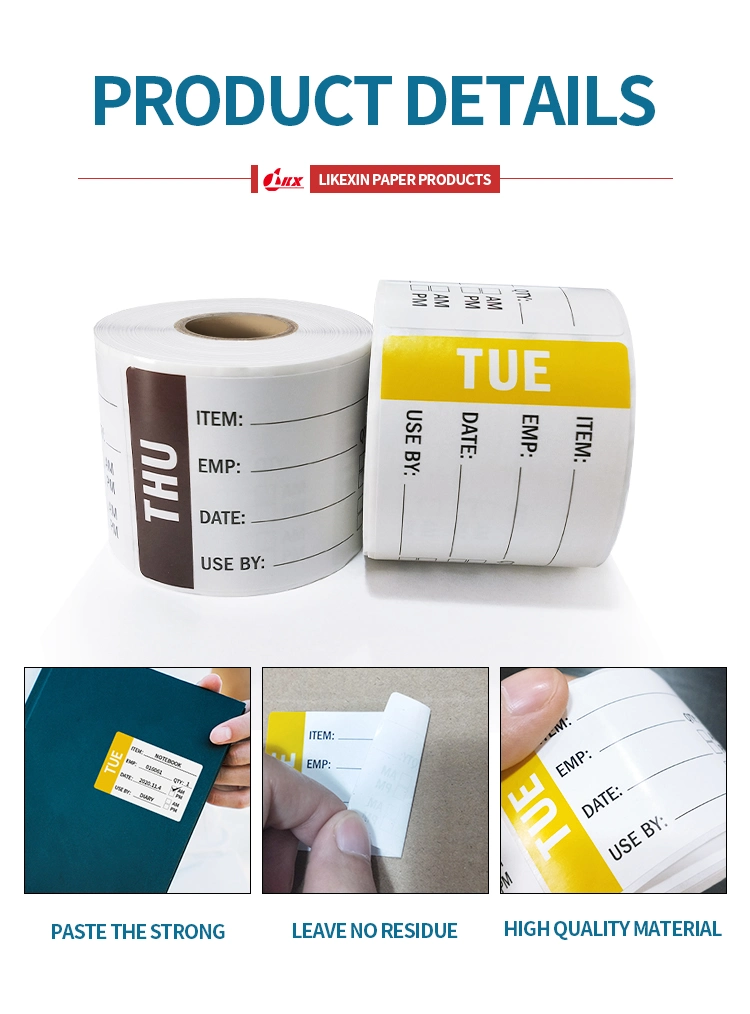 Customized The Paper PP Removable Synthetic Waterproof Direct Thermal Label