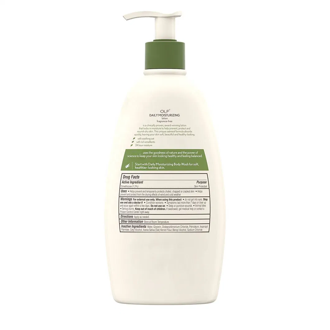 Private Label Moisturizing Body Lotion with Soothing Oat and Rich Emollients to Nourish Dry Skin