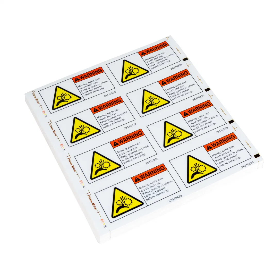PET Anti Static Caution Label Warning Sticker Self Adhesive Label