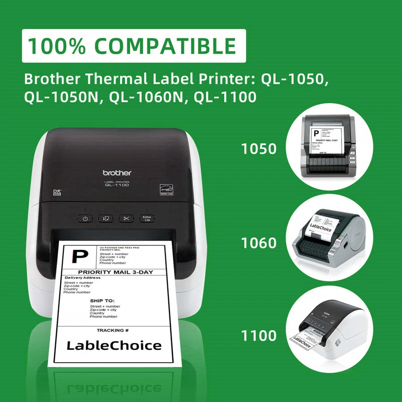 Customized Self Adhesive Direct Thermal Transfer Printed Label