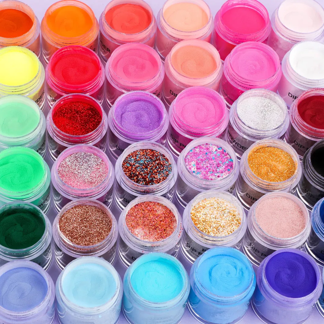 Fast Drying Nail Acrylic Nail DIP Dipping System Color Glitter Powder