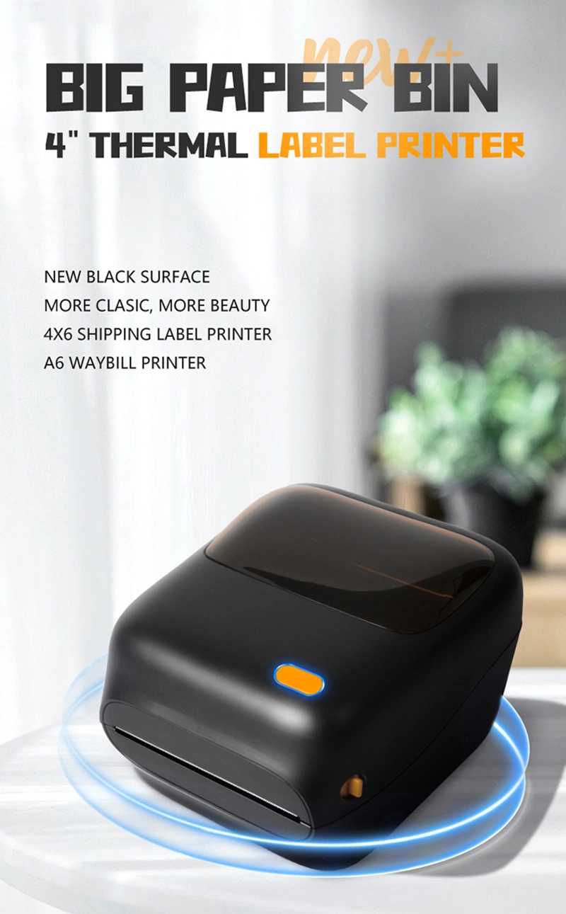 Newest Design Thermal 4X6 Shipping Label Printing Address Waybill Sticker Printer
