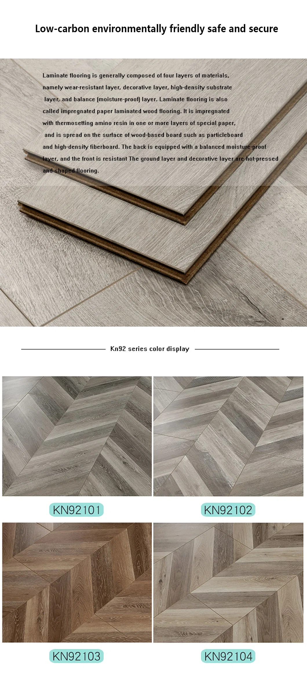 2024 Free Sample Click PVC Wood Parquet Waterproof MDF/HDF/Vinyl/WPC /Lvp/Lvt/Espc/Spc/ Vinyl/ Laminated Laminate Flooring with Good Price