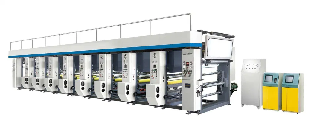 High Speed Computer Control Multicolor Plastic Film Gravure Printing Machine