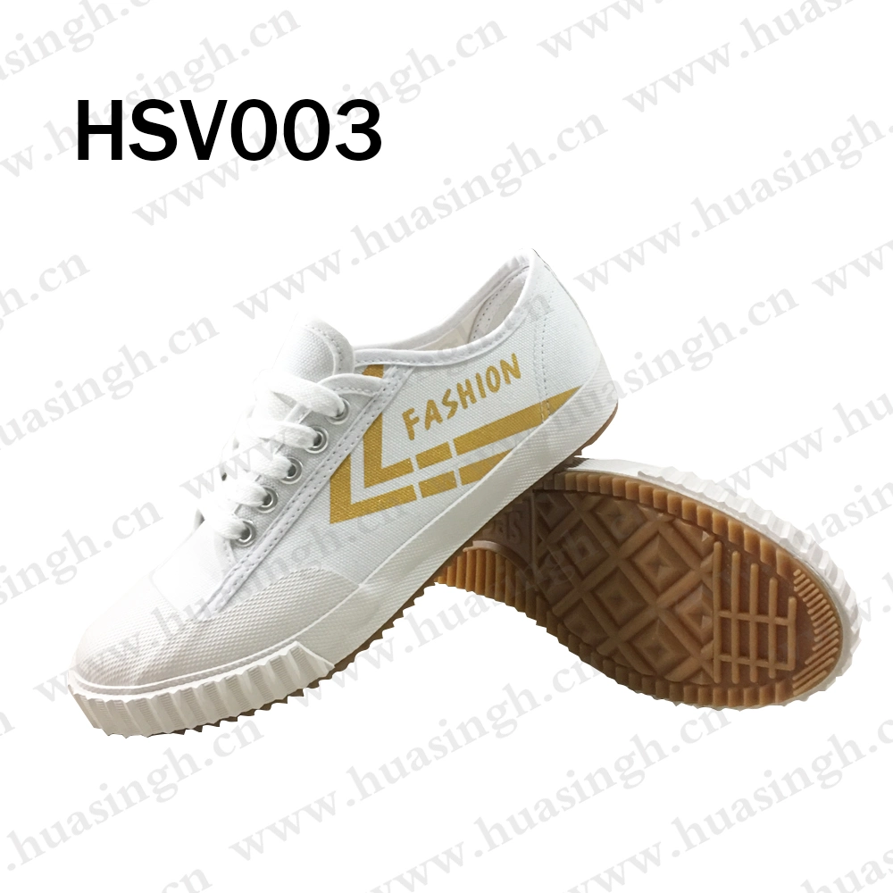 Ywq, Anti-Tear Canvas Upper Casual White Vulcanized Sport Shoe Wholesale Shock Proof Outsole Sneakers for Men Hsv003