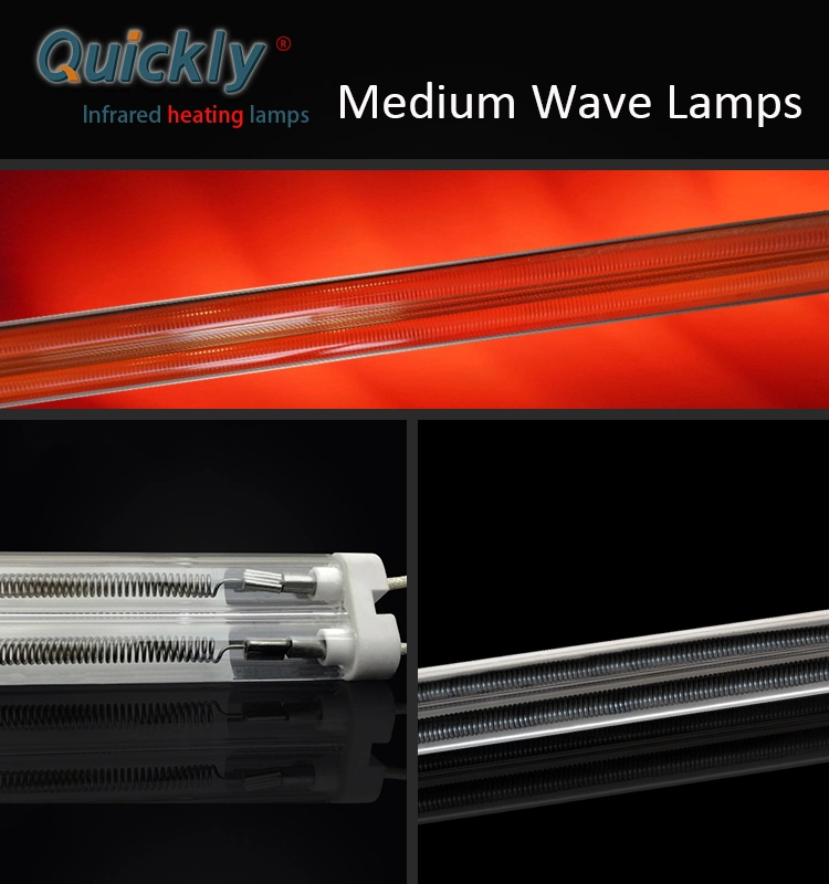 Quickly IR Heating Lamps 230V 1500W Quartz Tube Infrared Lamp for Rapid Thermal Processing