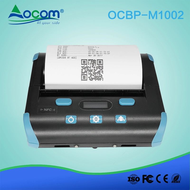 Fast Printing 100mm Mini Portable Bluetooth Thermal Barcode Label Printer