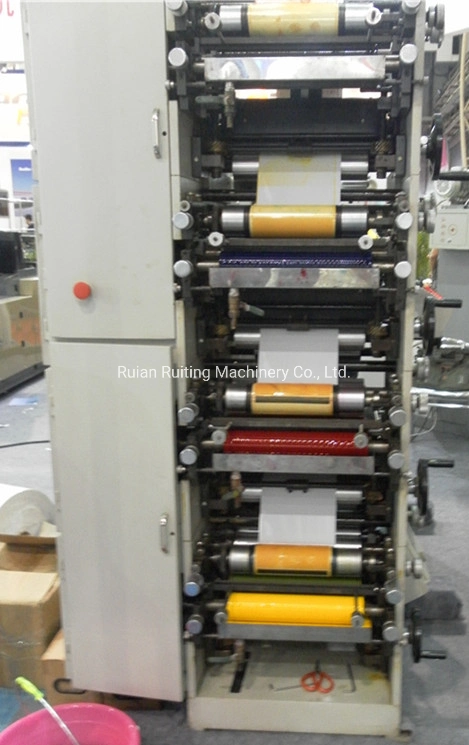 High Precision Digital Video Monitor Label Printing Machine with Slitter for 5 Color