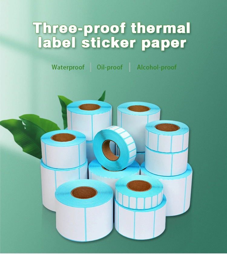 40 X 60 Thermal Label Printer Fanfold Heat Proof Food Thermal Label Printer Paper