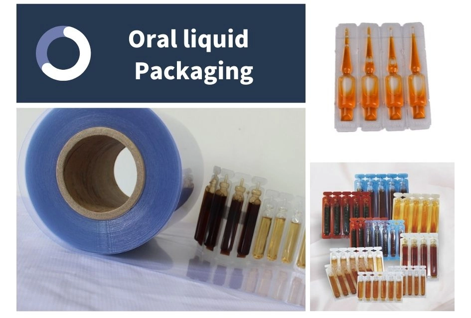 Customized PVC/PE 30mic 35mic Laminated Film for Oral Liquid Packaging