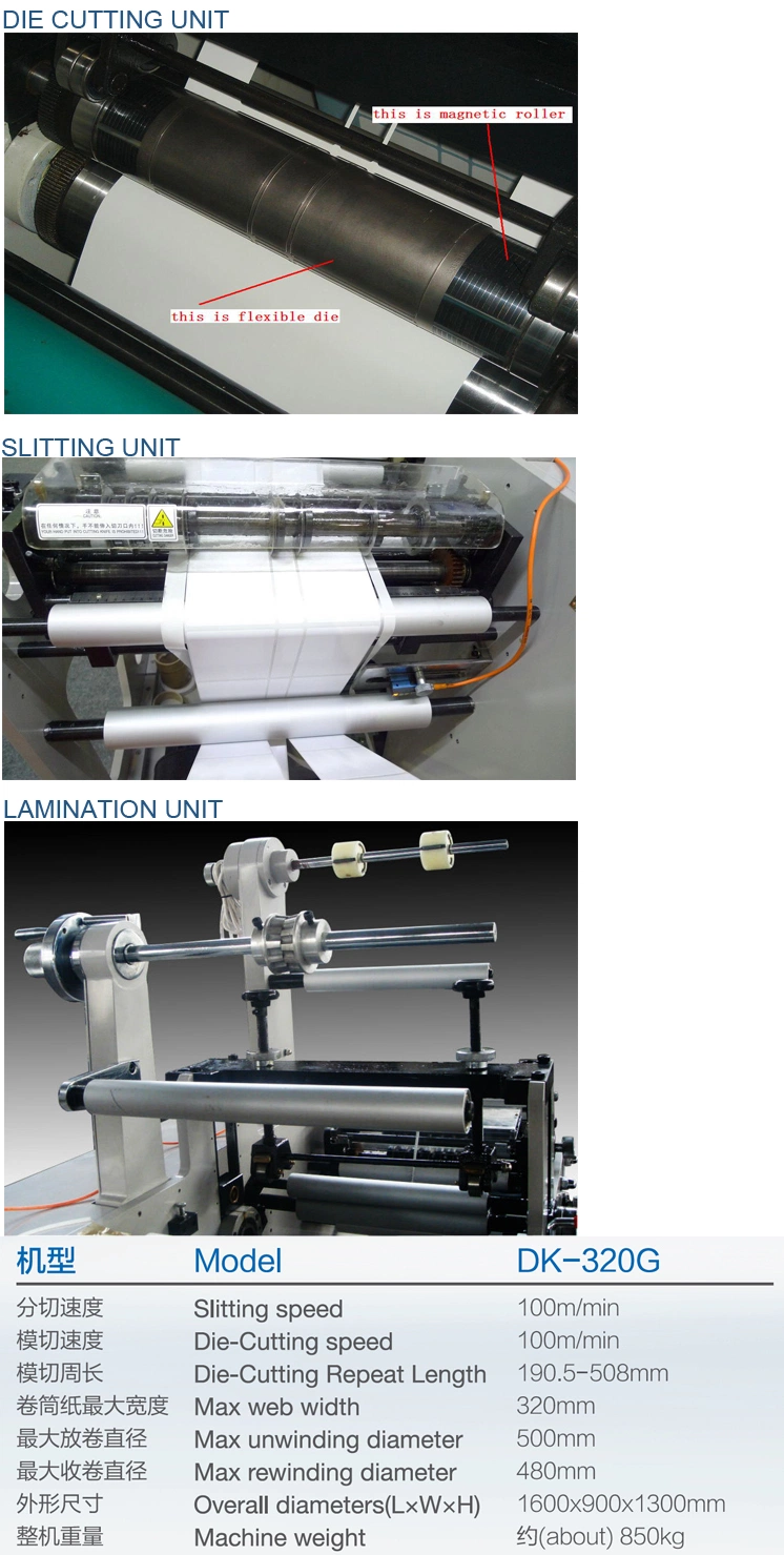 Label Die Cutting and Slitting Machine /Converting and Finishing Machine