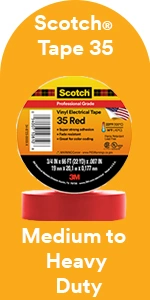 Scotch Super 3m 33+ Premium Grade All-Weather Vinyl Electrical Tape, 2 in X 36 Yd (108 FT) , Long Roll, 1 in Core, Black, 1 Roll