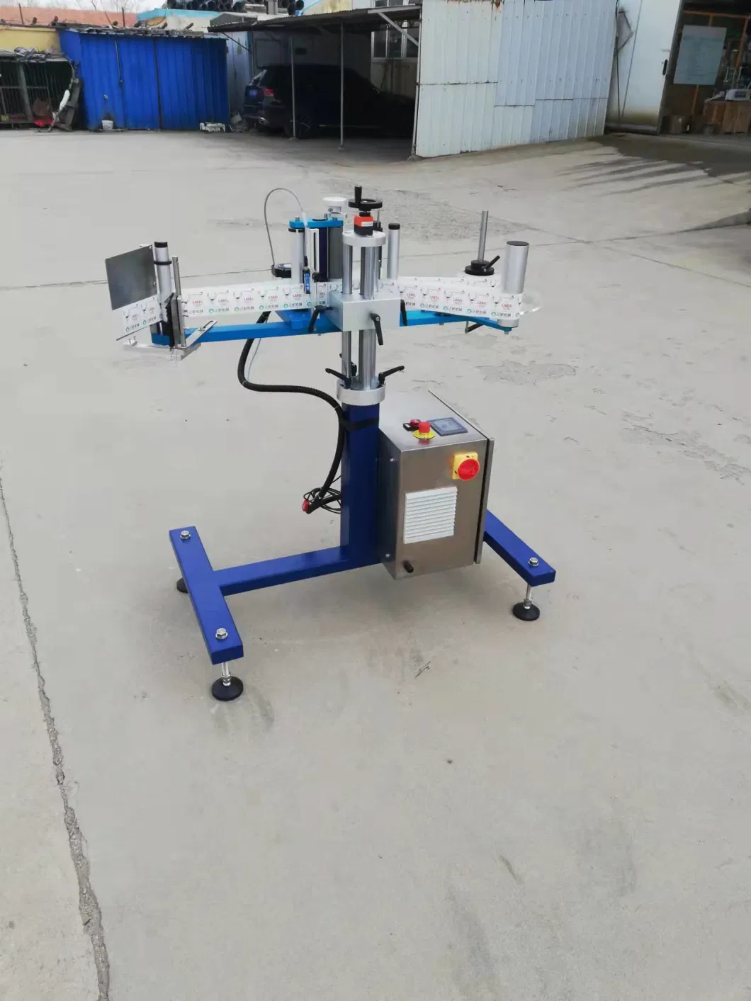 Automatic Labeler Stand Alone Wipe on-Spot Labeler