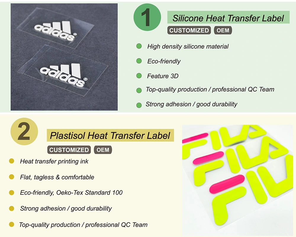 Custom Iron-on Security Anti-Counterfeiting Hologram Silicone Heat Transfer Patch Labels for Clothing