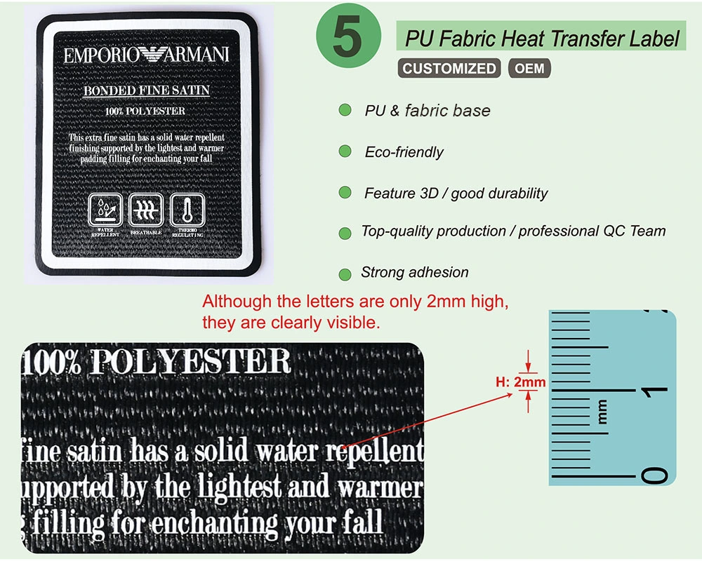 Custom Iron-on Security Anti-Counterfeiting Hologram Silicone Heat Transfer Patch Labels for Clothing