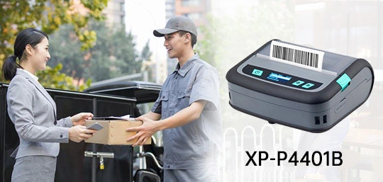XP-P4401B Portable Wireless 4 inch 110mm 4X6 Express Waybill Printer Thermal Mobile Label Printer