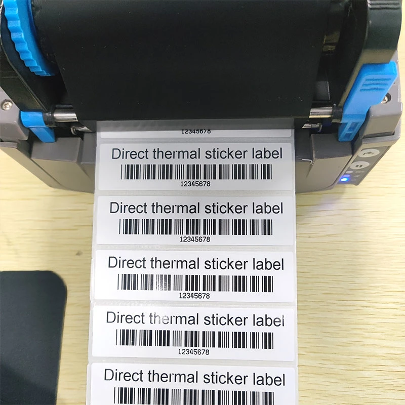 50X25mm Barcodes Stickers Customized Packing Adhesive Label Direct Thermal Transfer Label