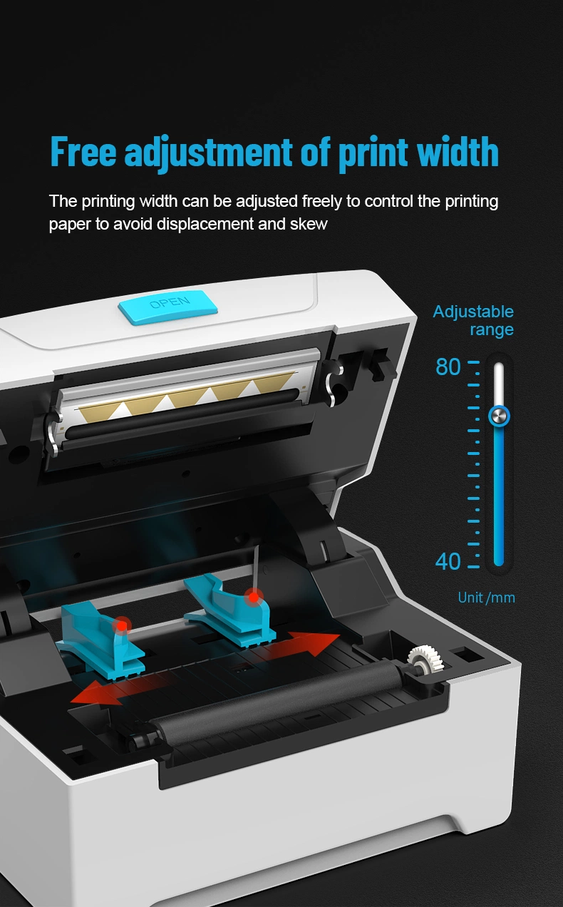 Direct Shipping Label 80mm Thermal Sticker Label Printer