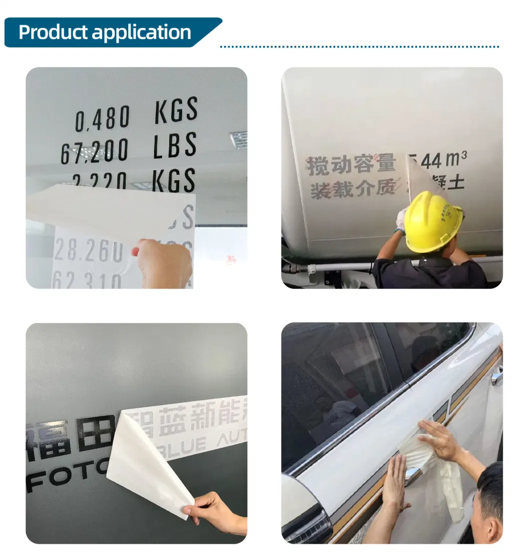 Application Tape for Adhesive Label, Car Decal and Logo Transfer