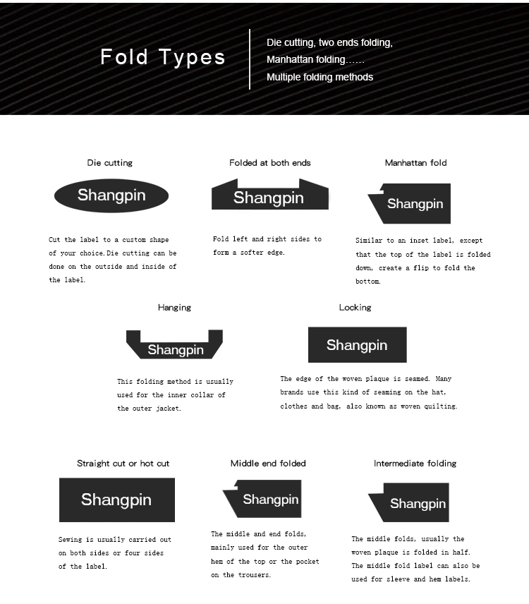 Custom Logo Wash Care Printed Taffeta Labels for Clothing