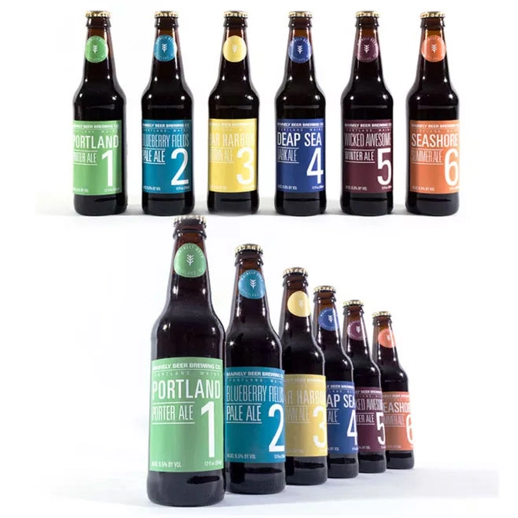 Custom Synthetic Paper Digital Printing Beer Label Roll Waterproof Glass Bottle Packaging