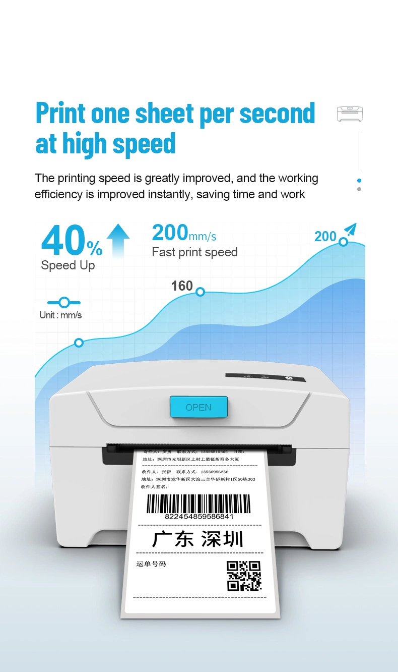 Direct Shipping Label 80mm Thermal Sticker Label Printer