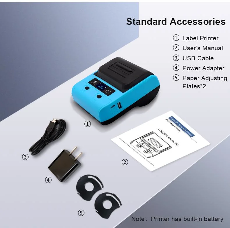 Masung Receipt Printer 80mm Portable Thermal Printer Label Printer