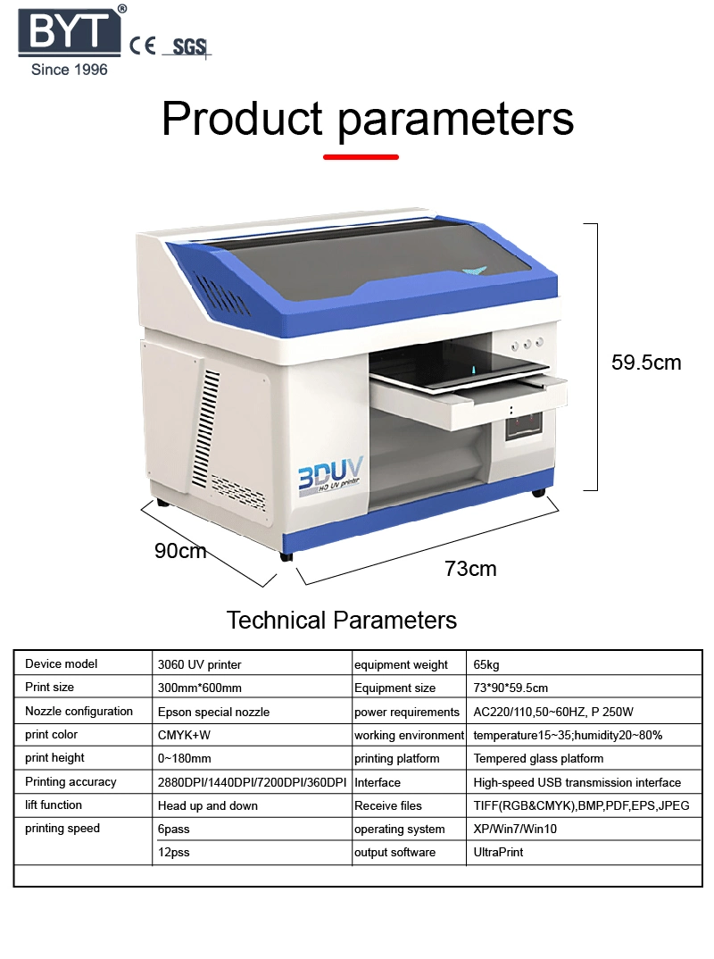 3060 Digital Wholesale Price 3060 Metal UV Flatbed Sticker Printer