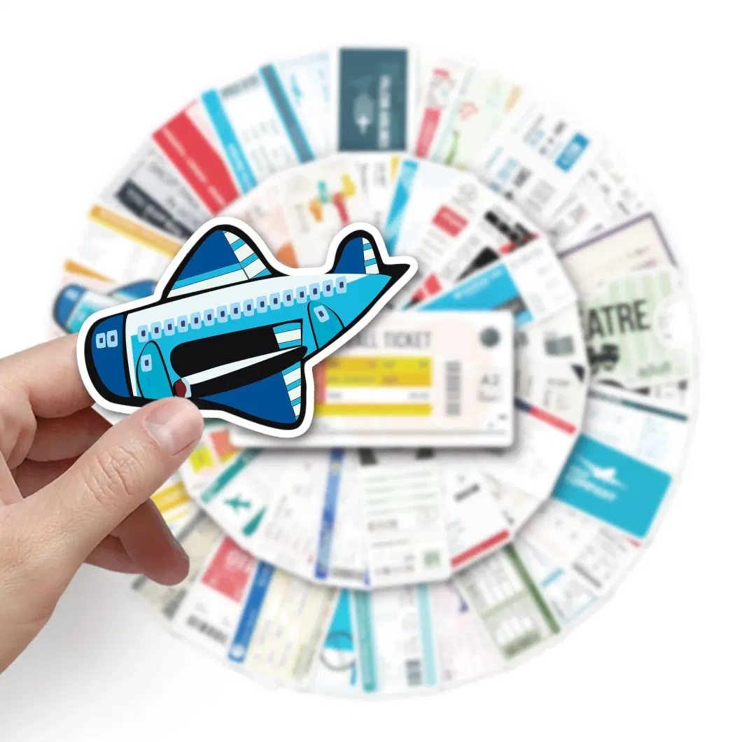 Boarding Pass Design Packaging Label