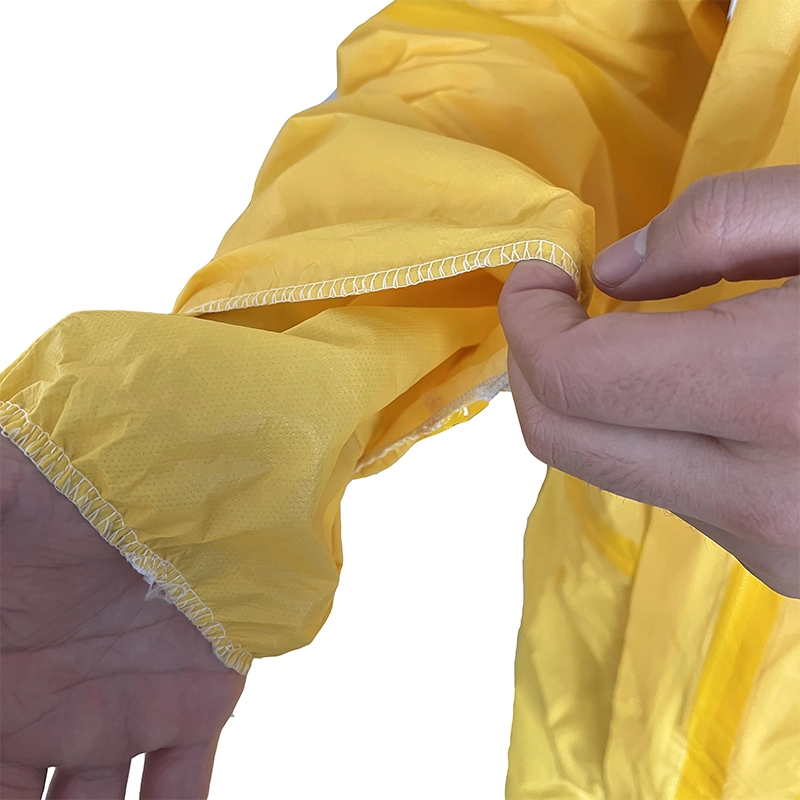 Type 3 Oil Proof Chemical Protective Clothing Lightweight Thickened Protective Coverall