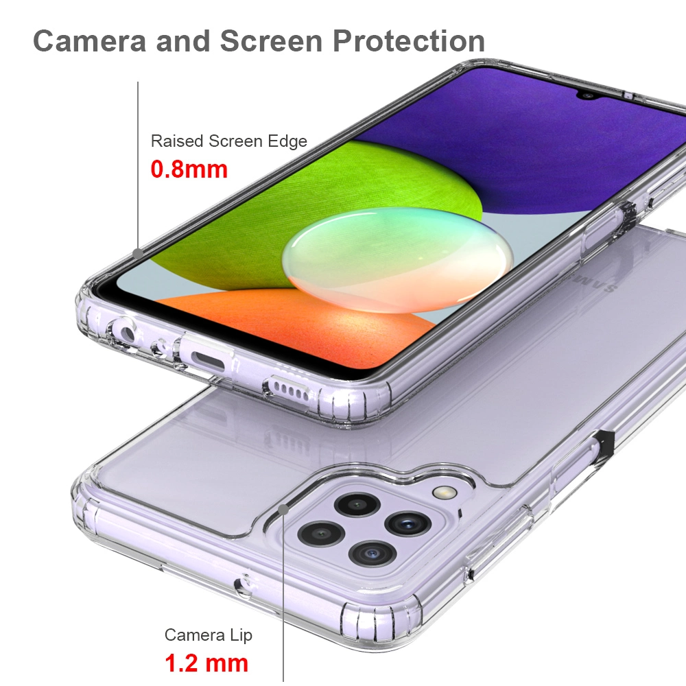 Transparent Shockproof Bumper TPU Scratch-Proof Phone Case for Samsung Galaxy A22