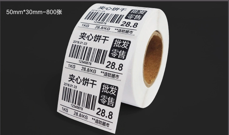 Top Coated Thermal Self-Adhesive 20 30*10 40*60 50*25 Amazon Fba Label Paper Sku Barcode Paper