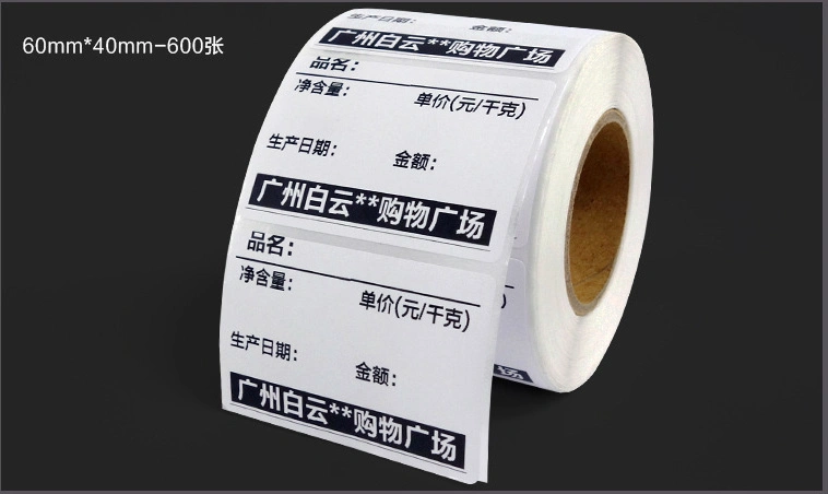 Top Coated Thermal Self-Adhesive 20 30*10 40*60 50*25 Amazon Fba Label Paper Sku Barcode Paper