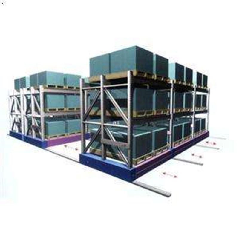 Heavy Duty Steel Electric Movable Pallet Shelf for Industrial Warehouse Storage