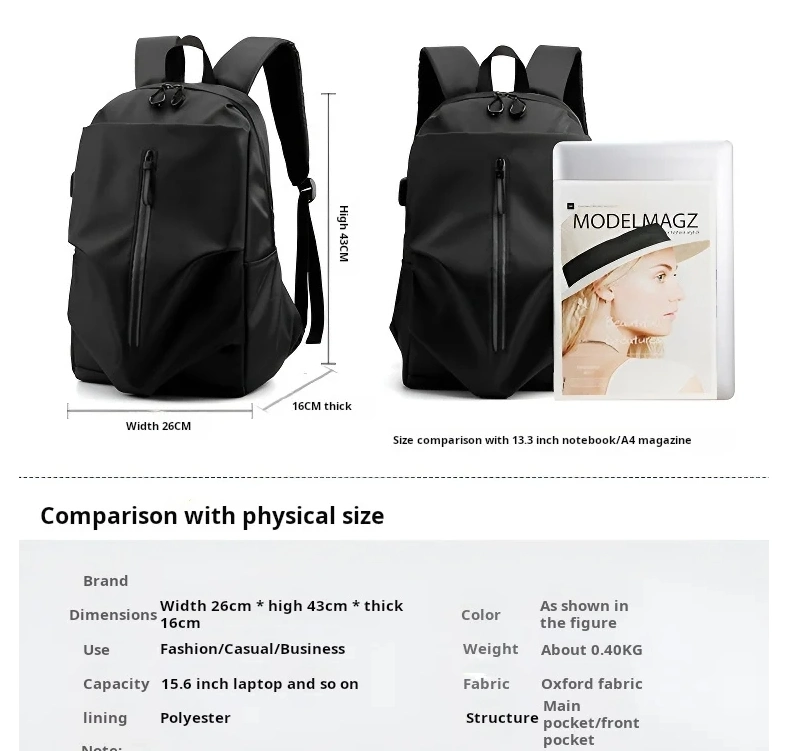 Scratch Proof Waterproof Unisex Backpack Business Office Laptop Backpacks